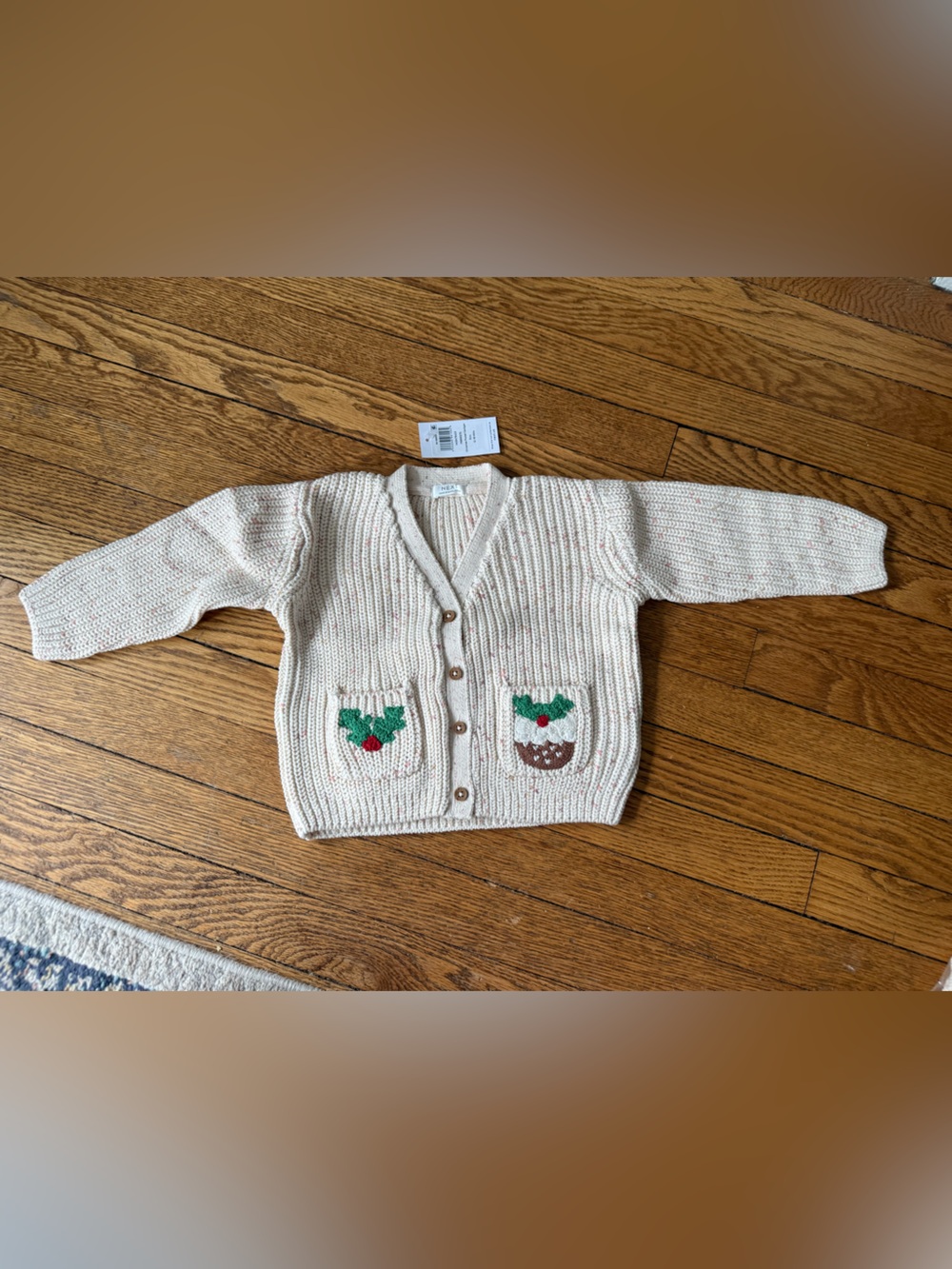 next Jolly and Bright Holiday Knit Cardigan - Size 12-18 Months - NWT